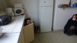 Perrine, Utilizing the Kitchen Cabinets as a Storage Place for Ones Self