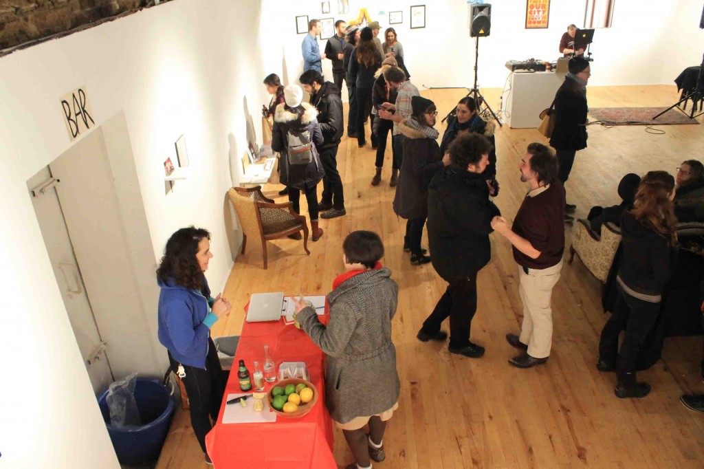 Overhead view at the opening